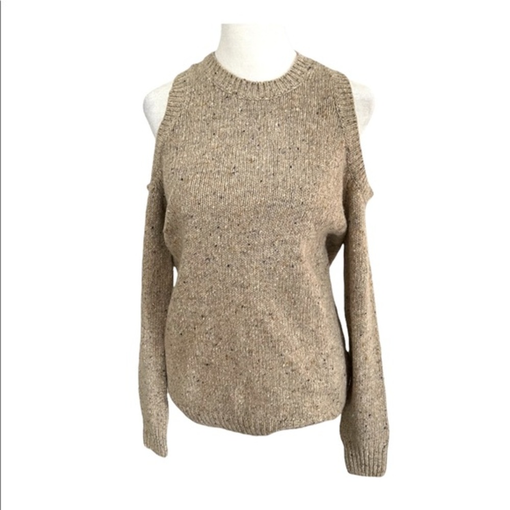 Rebecca Minkoff Women's Pullover Open Shoulder Back Sweater Size XS Wool